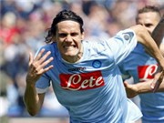 Bóng đá anh, ngoại hạng anh, lịch thi đấu euro 2012, Cavani “chào hàng” Real Madrid